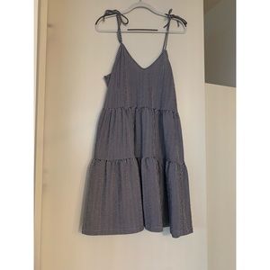 Striped Summer Dress w/Tie Straps